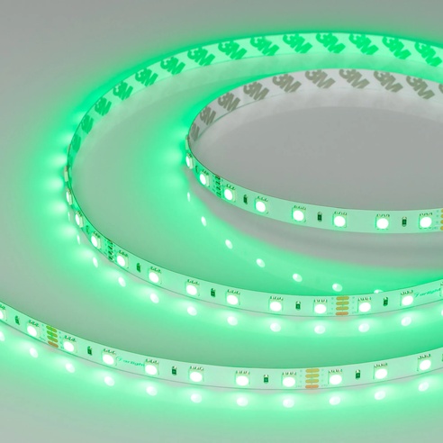 Лента светодиодная RT-B60-10mm 24V RGB (14.4 W/m, IP20, 5060, 50m) (Arlight, Открытый)