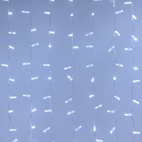 Светодиодная гирлянда ARD-CURTAIN-CLASSIC-2000x3000-CLEAR-760LED White (230V, 60W) (Ardecoled, IP65)