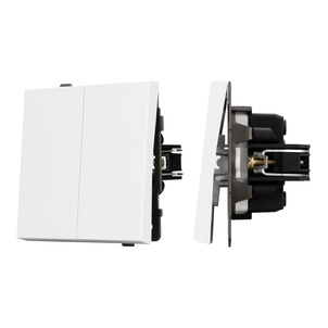 Механизм выключателя двухклавишный проходной SWT-TENDO-MKP2-PL-WH (230V, 10A) (Arlight, -)