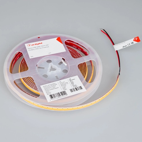 Лента светодиодная COB-X480-10mm 24V Warm3000 (10 W/m, IP20, 5m, FreeCut) (Arlight, Свободная резка)