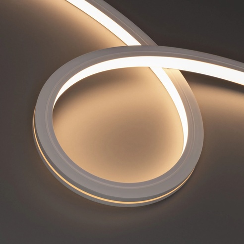 Лента светодиодная герметичная MOONLIGHT-TOP-X280-16x16mm 24V Warm3000 (10 W/m, IP67, 15m, wire x1) (Arlight, Вывод боковой, 5 лет)