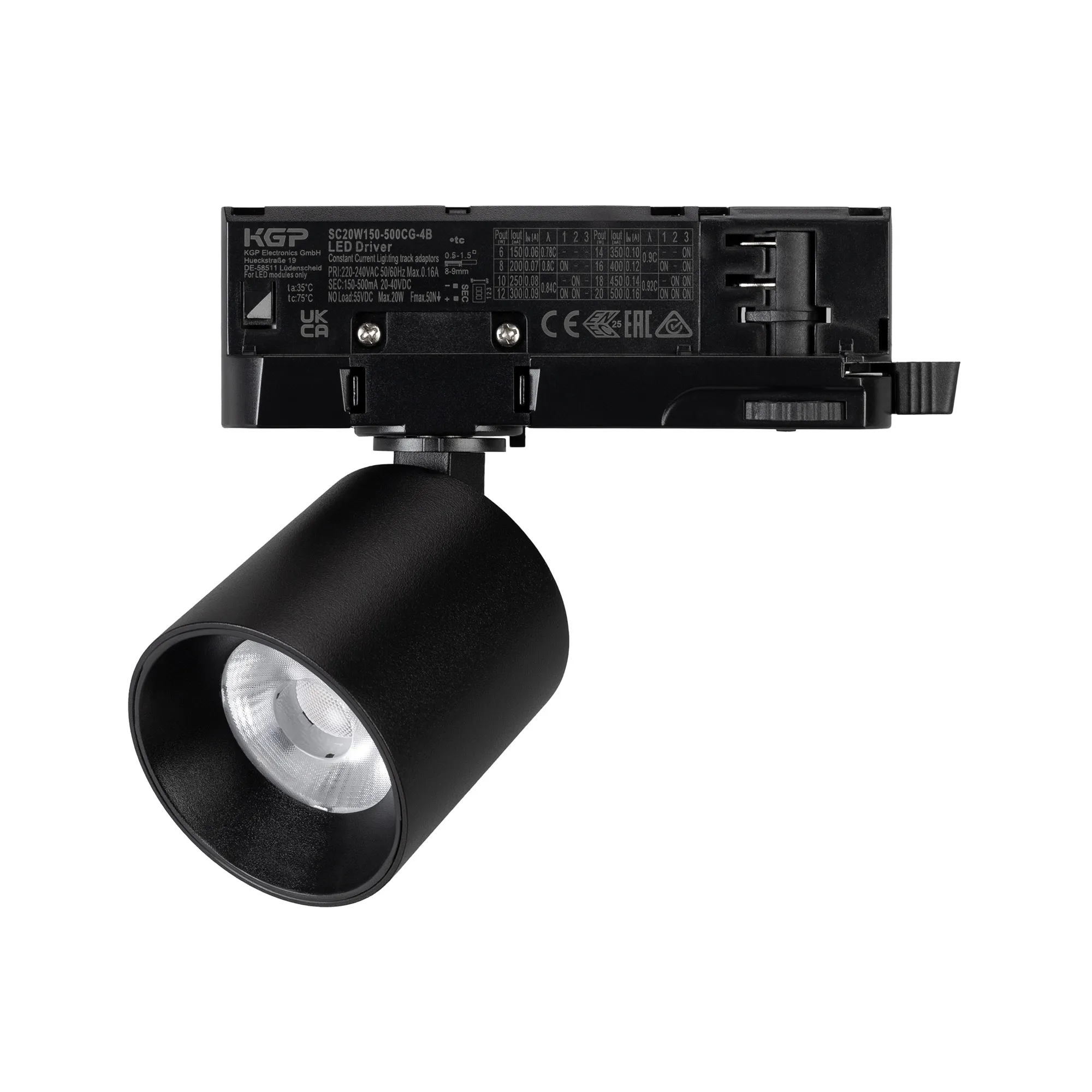 Светильник LGD-DYKE-4TR-R60-8W Warm3000 (BK, 50 deg, 230V) (Arlight, IP20 Металл, 5 лет) - изображение товара