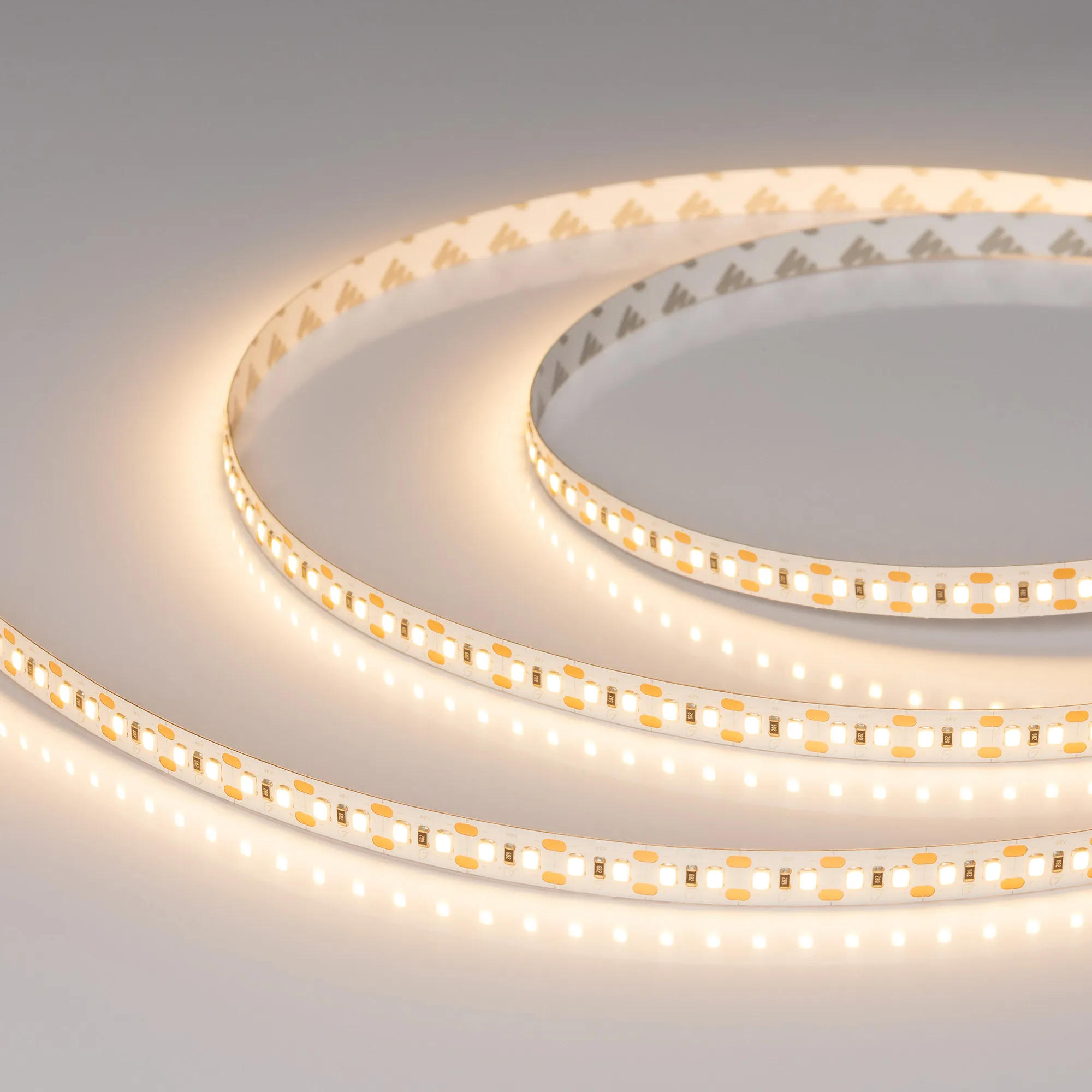 Лента UL-A140-10mm 48V Warm3000-CX2 (8 W/m, IP20, 30m) (Arlight, резка 2 светодиода)