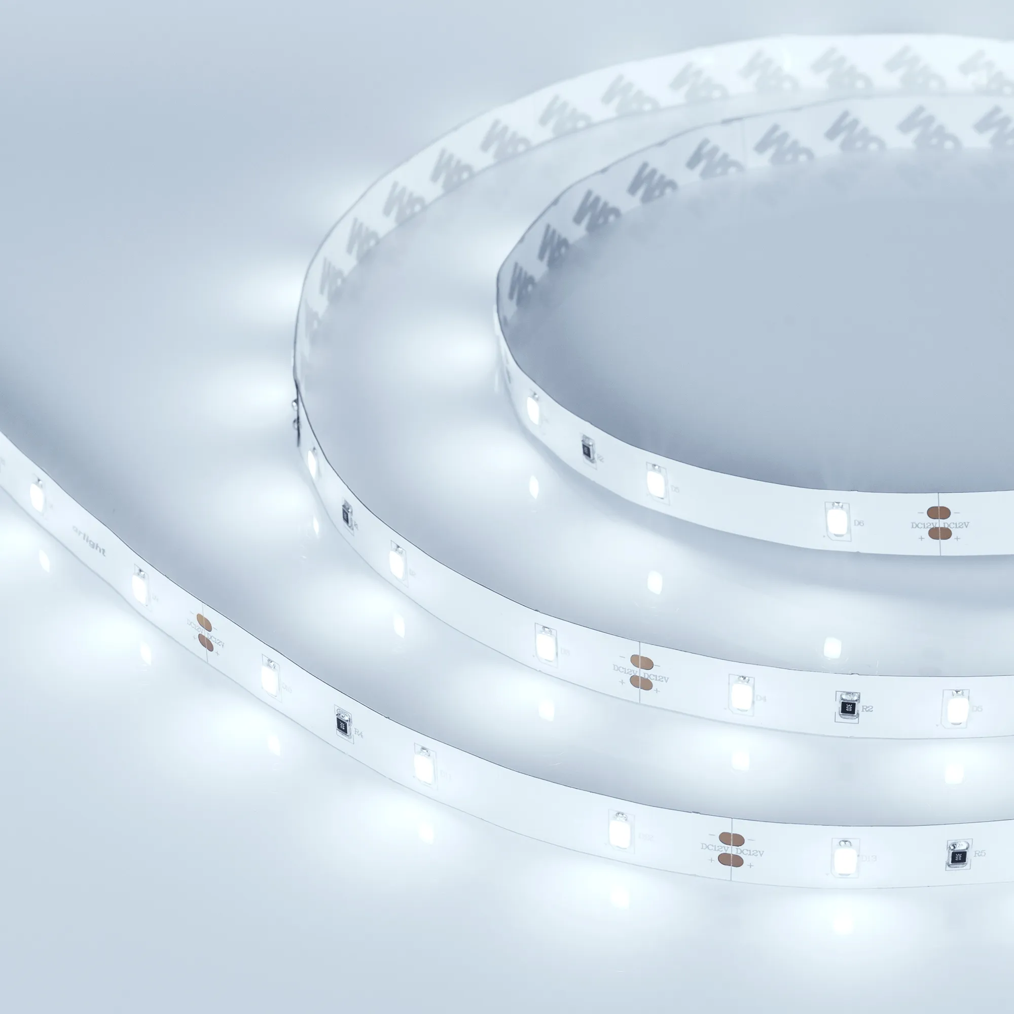 Лента светодиодная RT 2-5000 12V Cool (5630, 150 LED, LUX) (Arlight, 7.2 Вт/м, IP20) - изображение товара