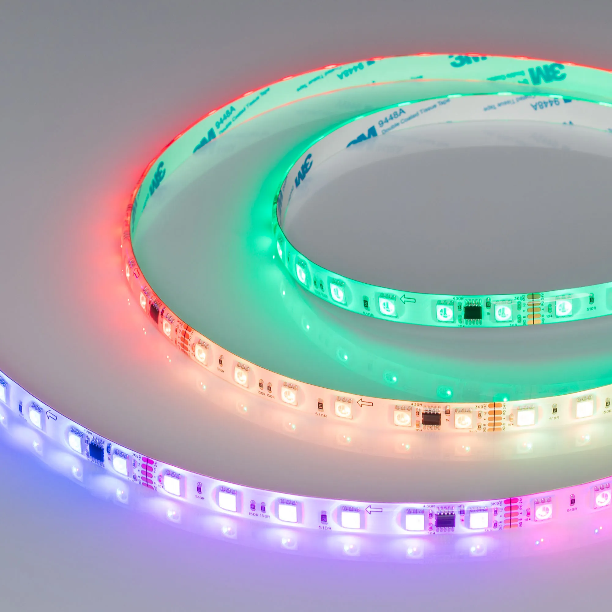 Лента герметичная DMX-SE-B60-10mm 24V RGB-PX6 (14 W/m, IP65, 5m) (Arlight, -) - изображение товара